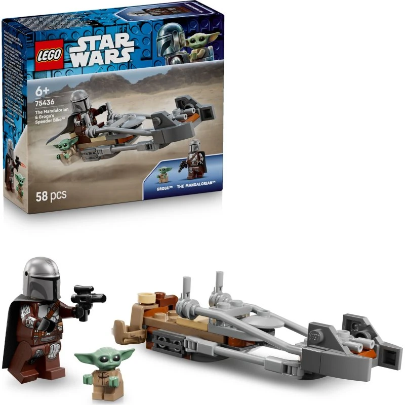 LEGO Star Wars 75436 – Mandalorianeren & Grogu Speederbike