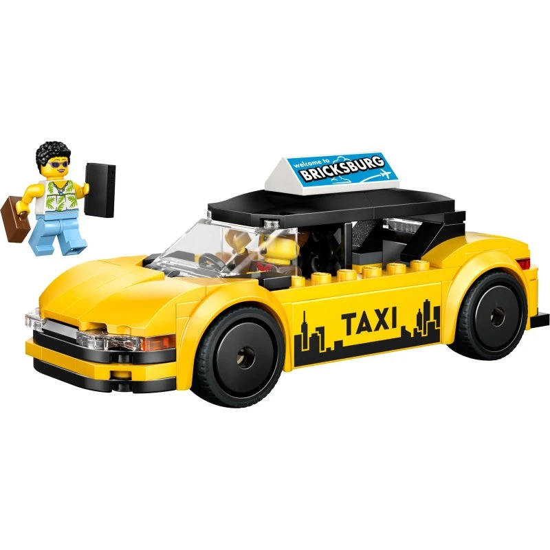 LEGO City 60487 Gul taxa – elektrisk legetøjsbil (5+)