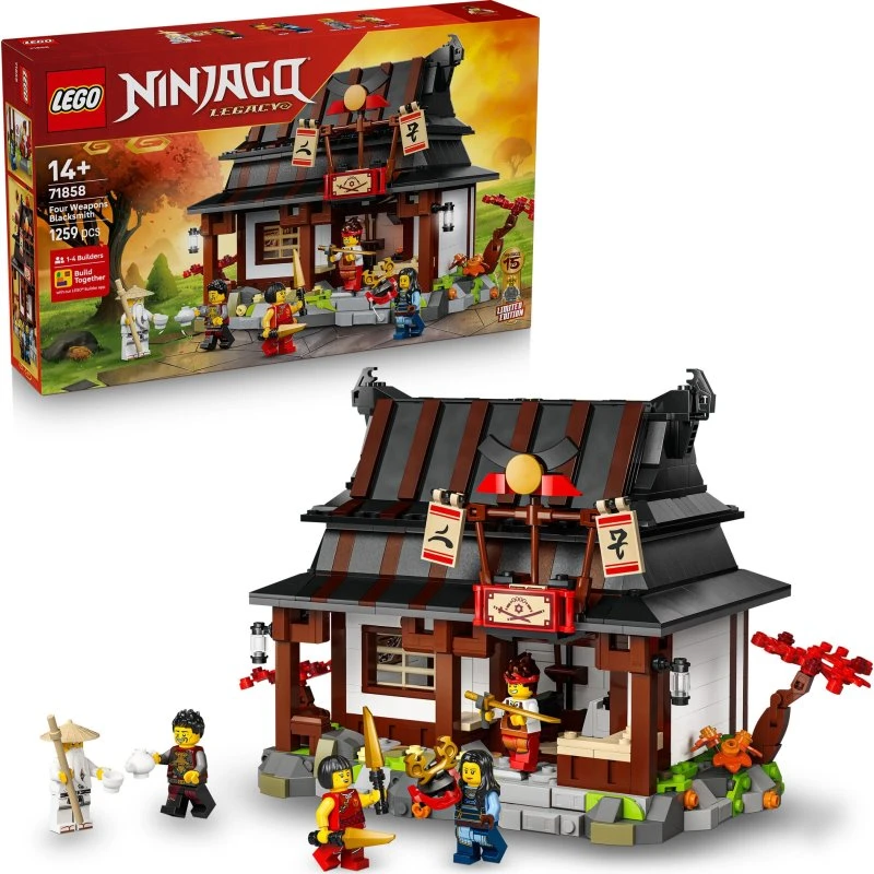 LEGO NINJAGO 71858 De Fire Våben-smedjen – 15-års jubilæum