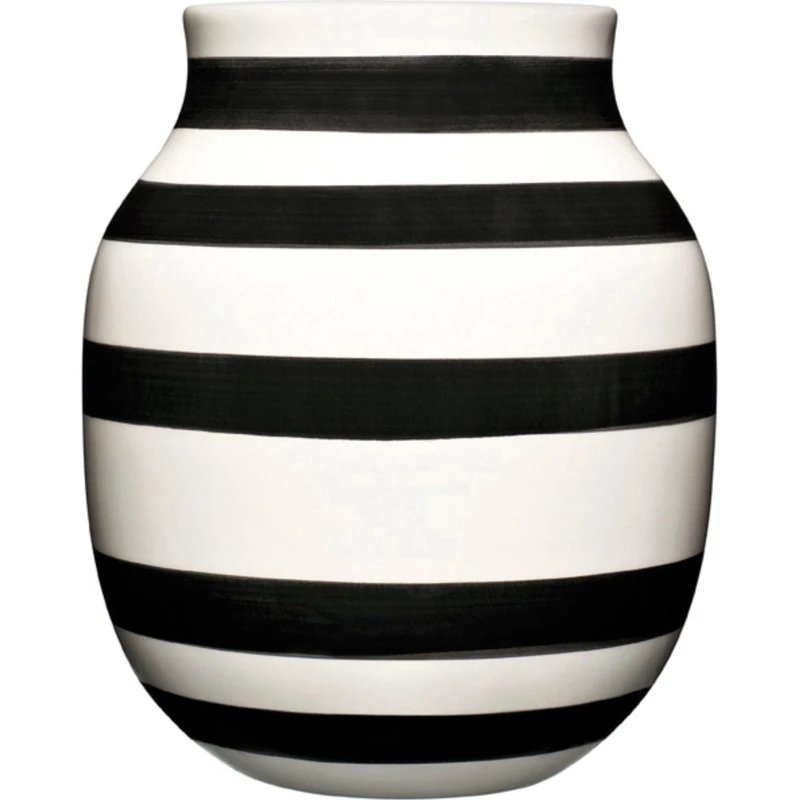 Kähler Omaggio vase, sort 20 cm