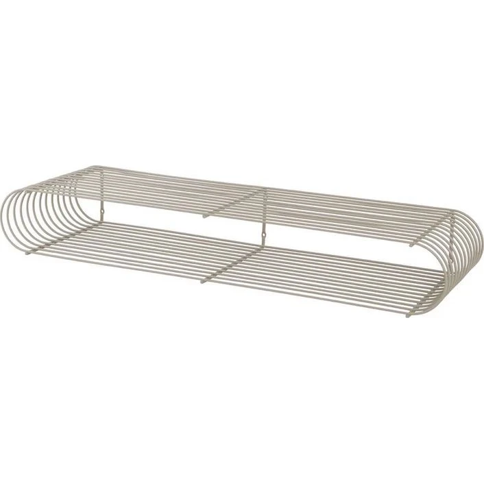 AYTM Curva Hylde L Taupe – Design væghylde 80,4 cm
