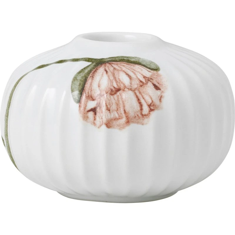 Kähler Hammershøi Poppy lysestage Ø7,5 cm – hvid