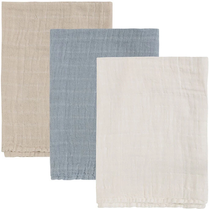 Pippi Ashley Blue Stofbleer 3-pak 65x65 cm