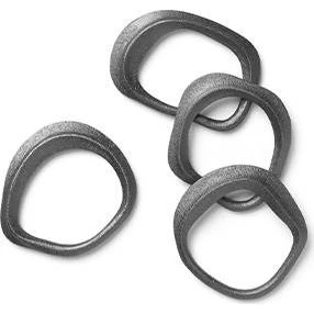 Ferm Living Flow servietringe 4 stk – sort messing