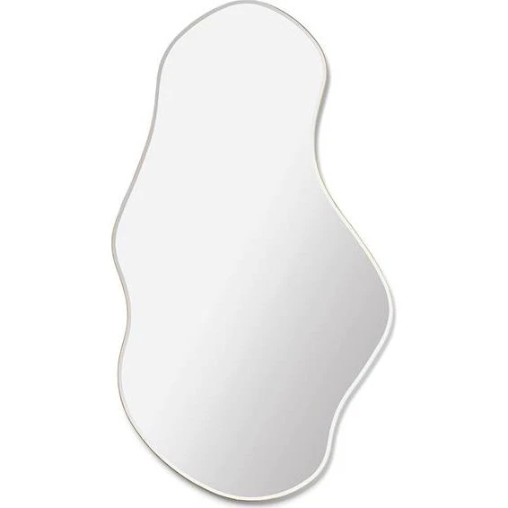 Ferm Living Pond spejl Large – Dark Chrome