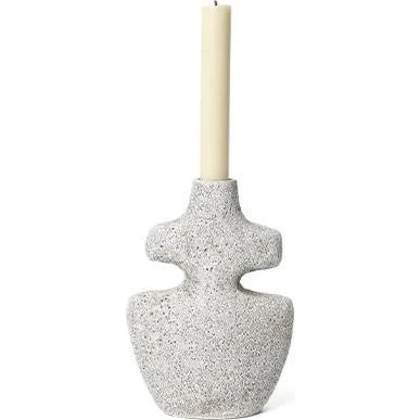 Ferm Living Yara lysestage medium – Grey Pumice