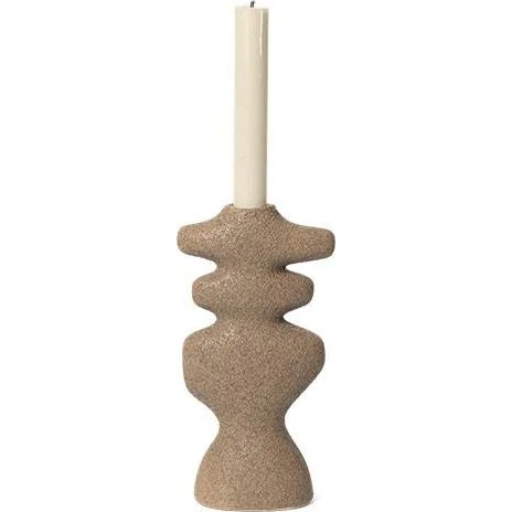 Ferm Living Yara lysestage Large – Dark Sand