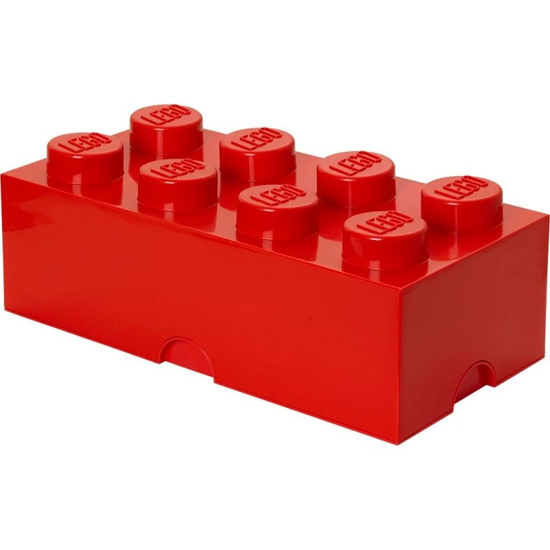 LEGO 8-knops opbevaringsklods, rød