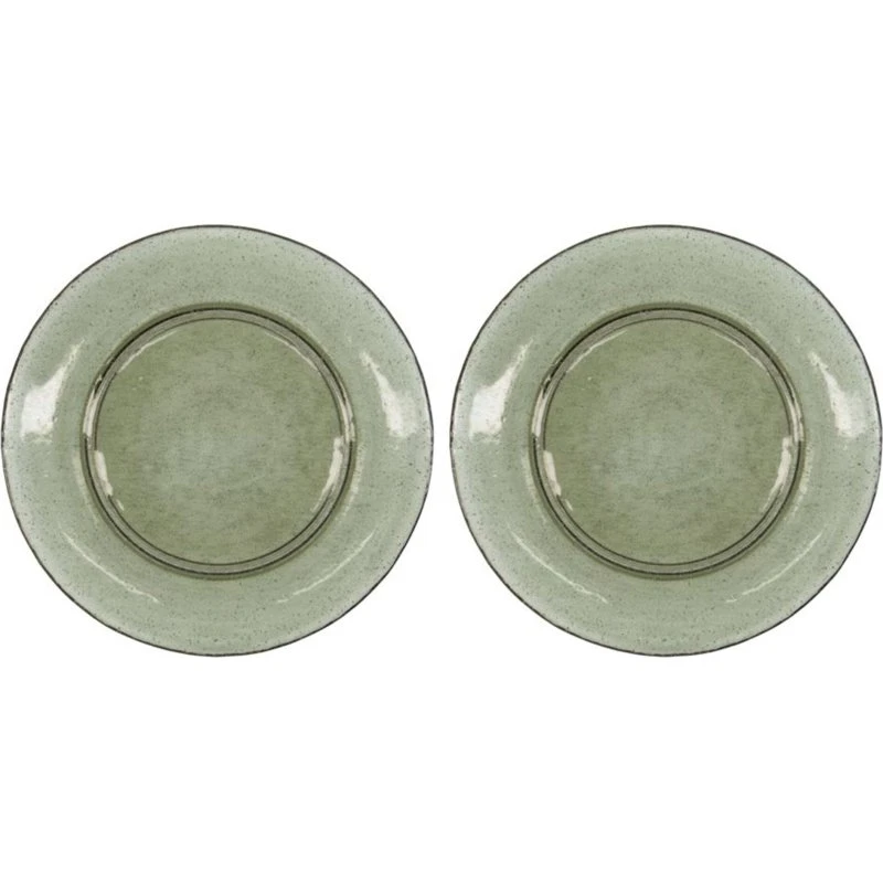 House Doctor Rain tallerken 27 cm, 2-pak - Grøn