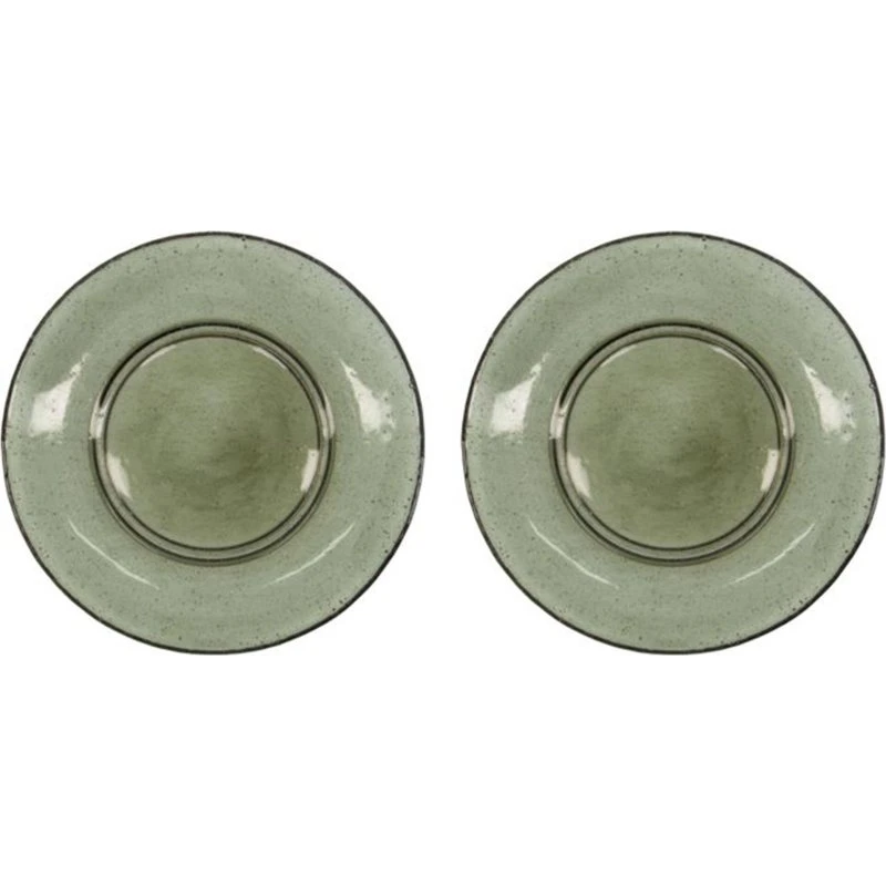 House Doctor Rain tallerken 21 cm - 2-pak grøn