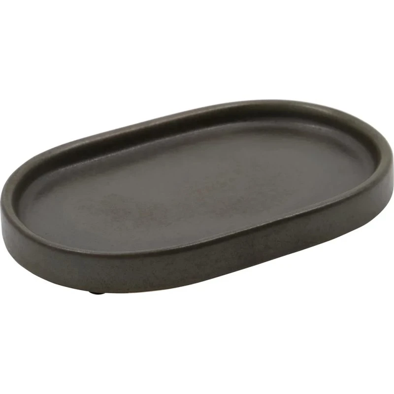 Meraki Datura keramisk bakke, mørkegrå 12,5x20 cm