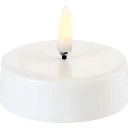 Uyuni LED fyrfadslys 6,1x2,2 cm – Nordic White