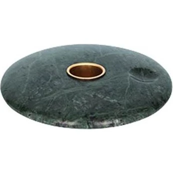 Uyuni Chamber lysestage Ø11,6 cm – Grøn marmor/guld