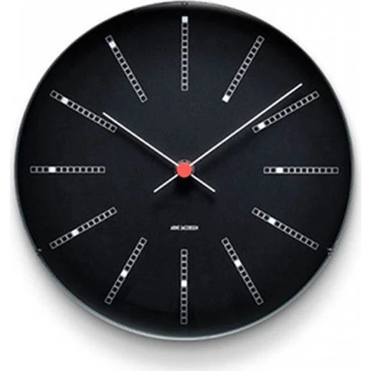Arne Jacobsen Bankers vægur Ø29 cm - Sort