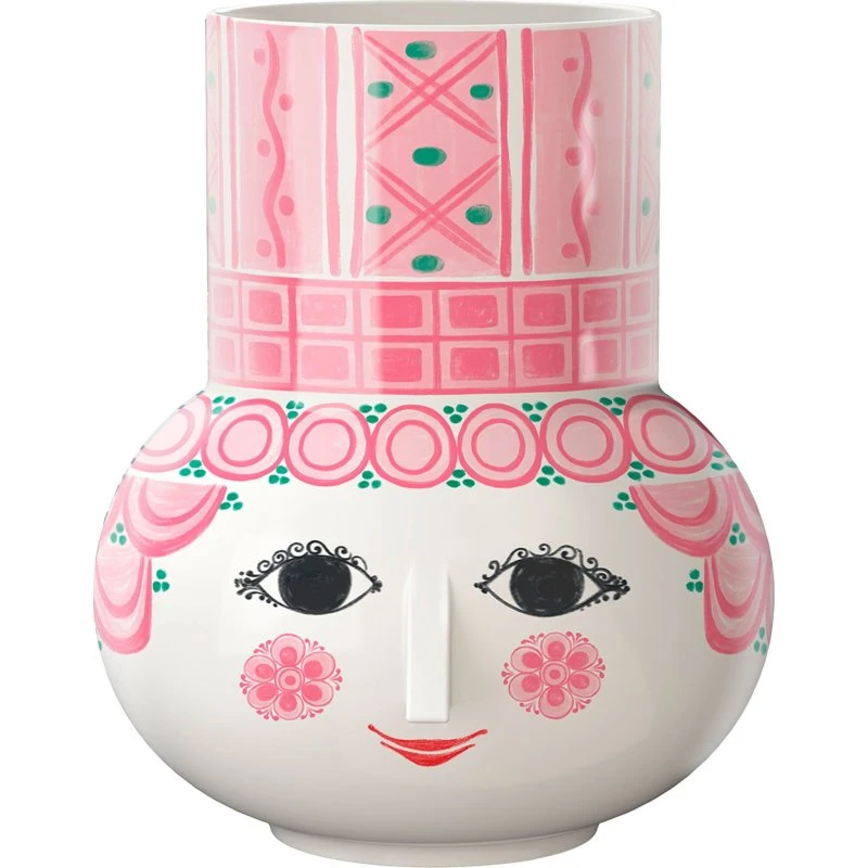 Bjørn Wiinblad Olga vase 15 cm – Rosa