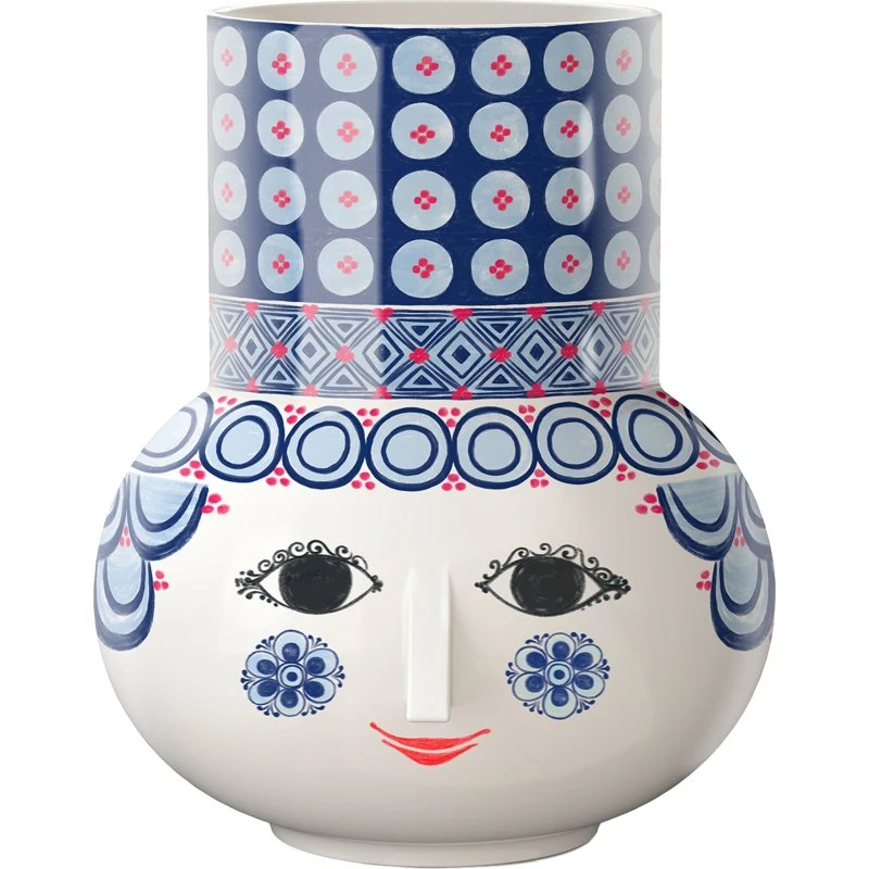 Bjørn Wiinblad Olga vase 20 cm – blå