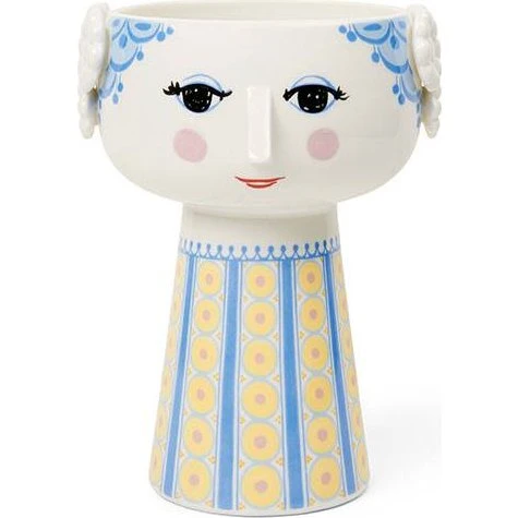 Bjørn Wiinblad Eva vase 18,5 cm – Blå