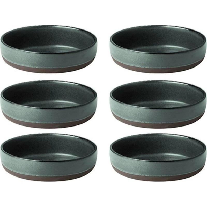 Aida RAW dyb tallerken 6-pak – grøn