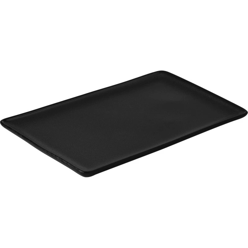 Aida RAW rektangulær tallerken 31,5x20 cm – Titanium Black