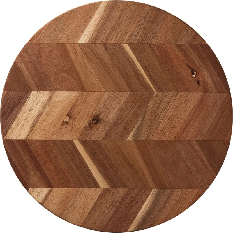 Aida Herringbone rundt skærebræt Ø28 cm, akacietræ