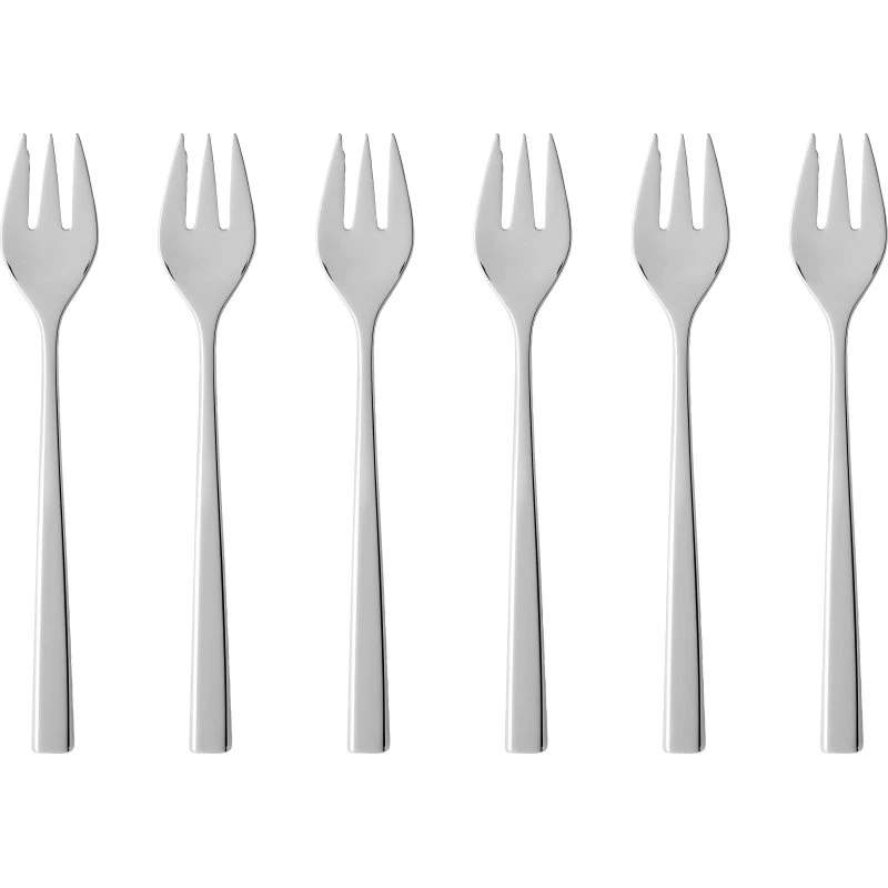 Gense Fuga kagegafler 6 stk. 15,5 cm - Mat/Blank