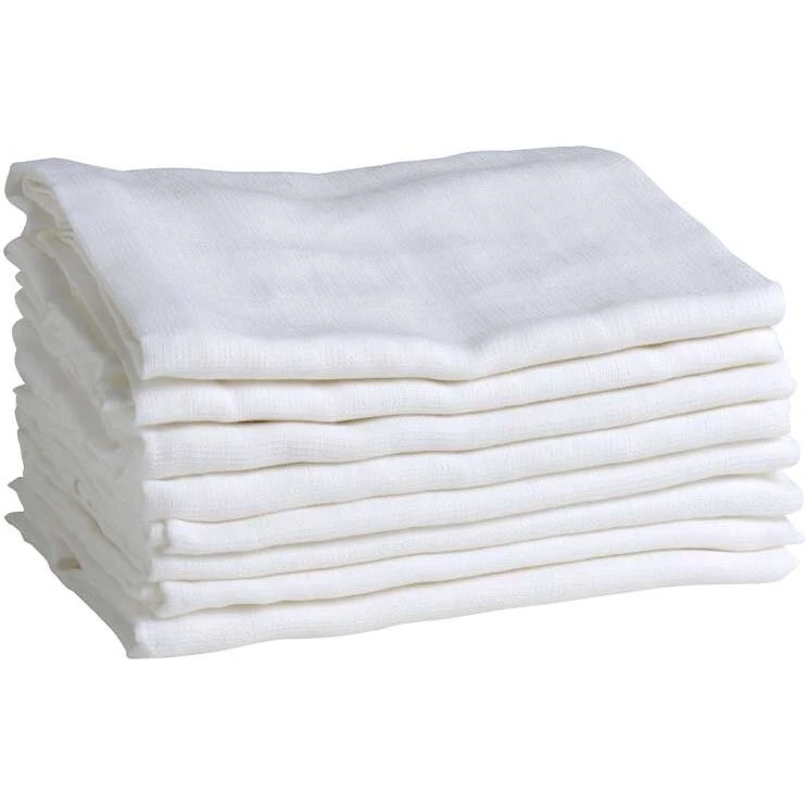 Mininor Økologisk stofble 70x70 cm 8 stk, hvid