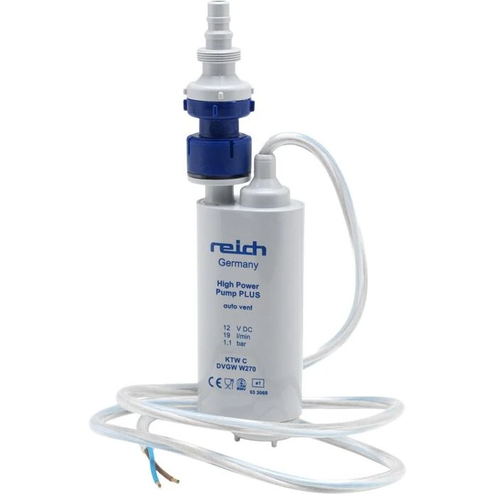 Reich High Power Plus 12V dykpumpe, 19 l/min, 1,1 bar