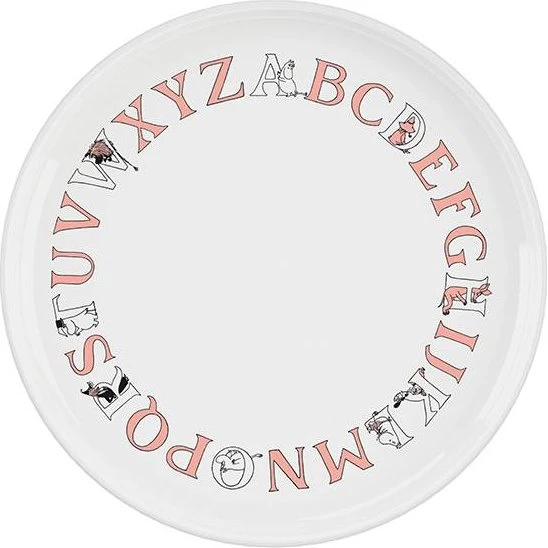 Rig-Tig Moomin ABC tallerken Ø20 cm - Salmon