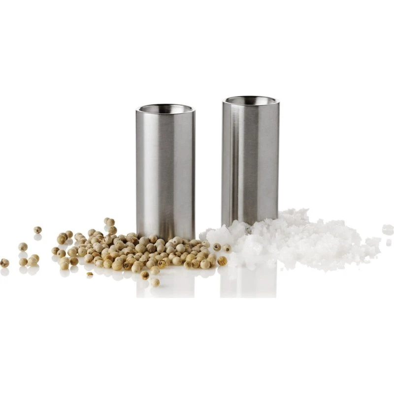 Stelton AJ Cylinda-Line salt- og pebersæt (rustfrit stål)