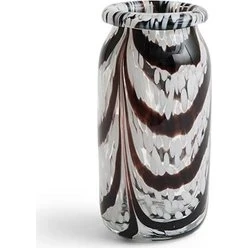 HAY Splash Vase XS - Coffee/White (Roll Neck)