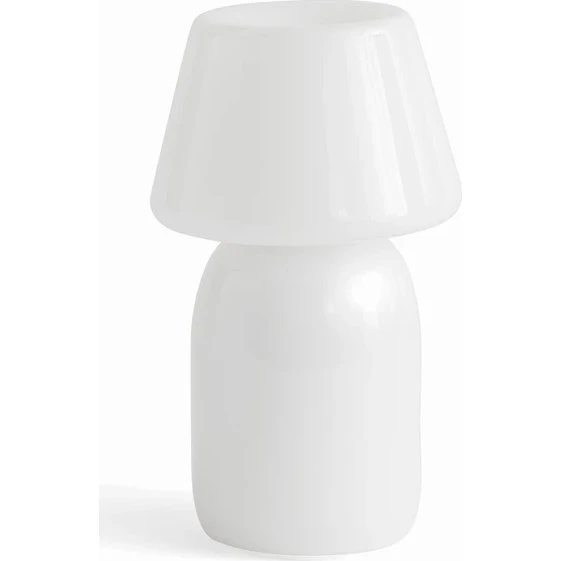 HAY Apollo Portable bordlampe i opalglas (genopladelig, IP44)