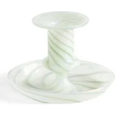 HAY Flare Stripe Milk lysestage Small - grøn