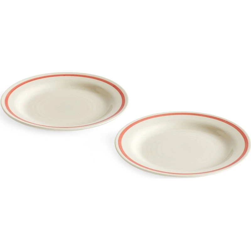HAY Sobremesa tallerken 18,5 cm 2-pak – rød