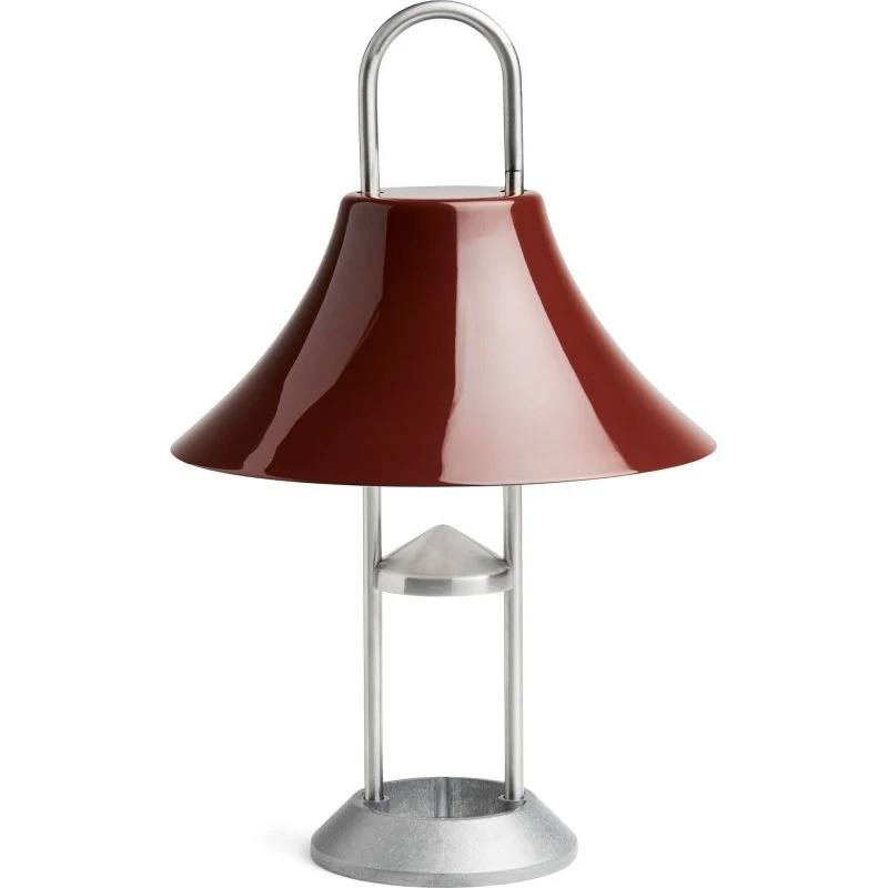 HAY Mousqueton Portable bordlampe – Iron Red
