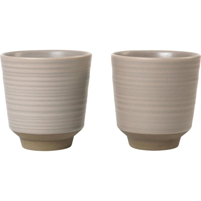 Broste Miko krus 15 cl 2-pak – Warm Grey