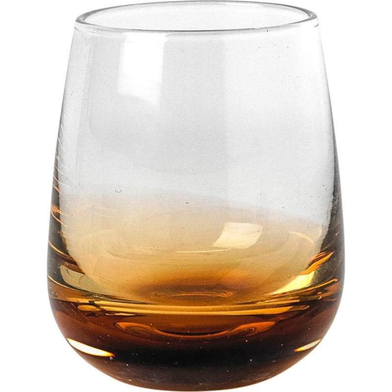 Broste Amber shotglas 4 cl - mundblæst