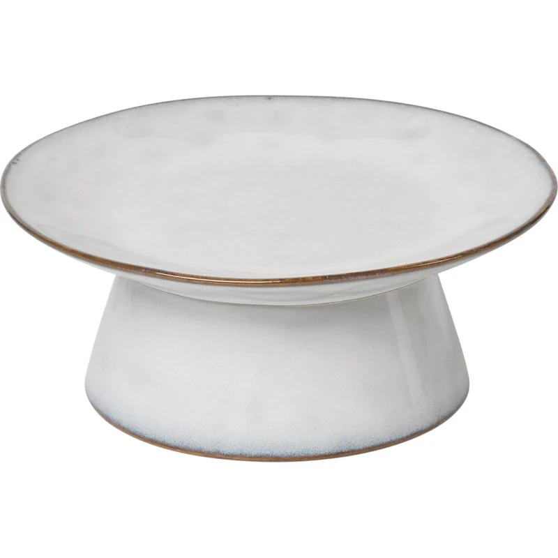 Broste Nordic Sand kagefad på fod Ø14,5 cm