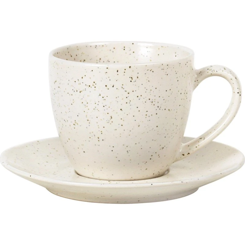 Broste Nordic Vanilla kaffekop m. underkop 15 cl