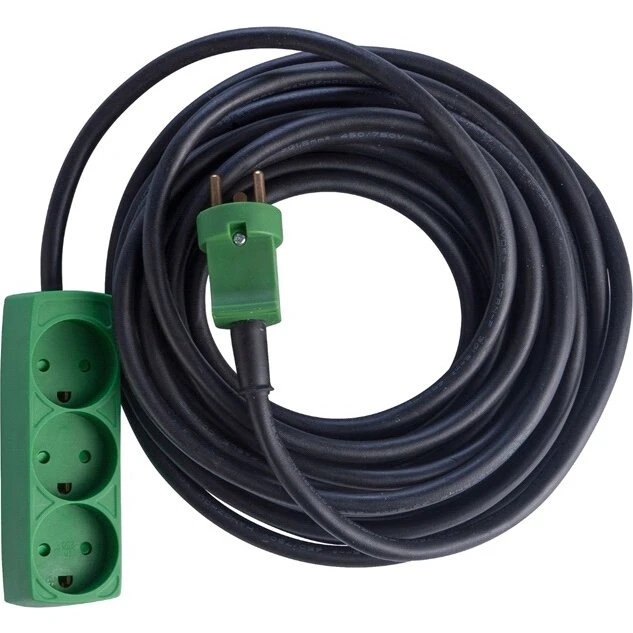 Universal Kabelsæt H07RN-F 3G1,5 10 m med 3-stikdåse