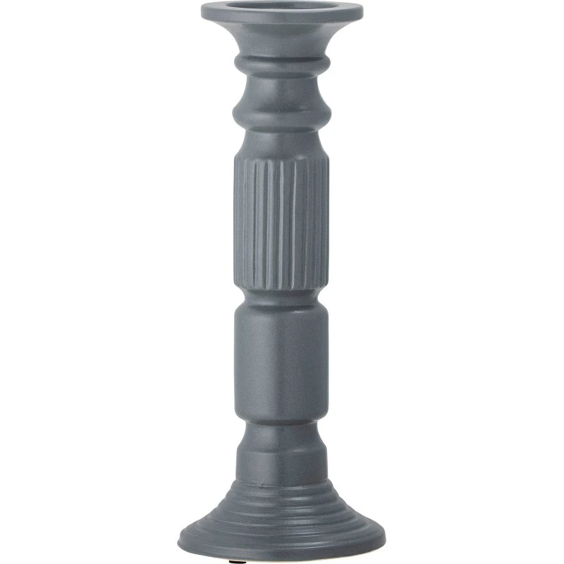 Bloomingville Millas lysestage Ø15 cm – Grå keramik