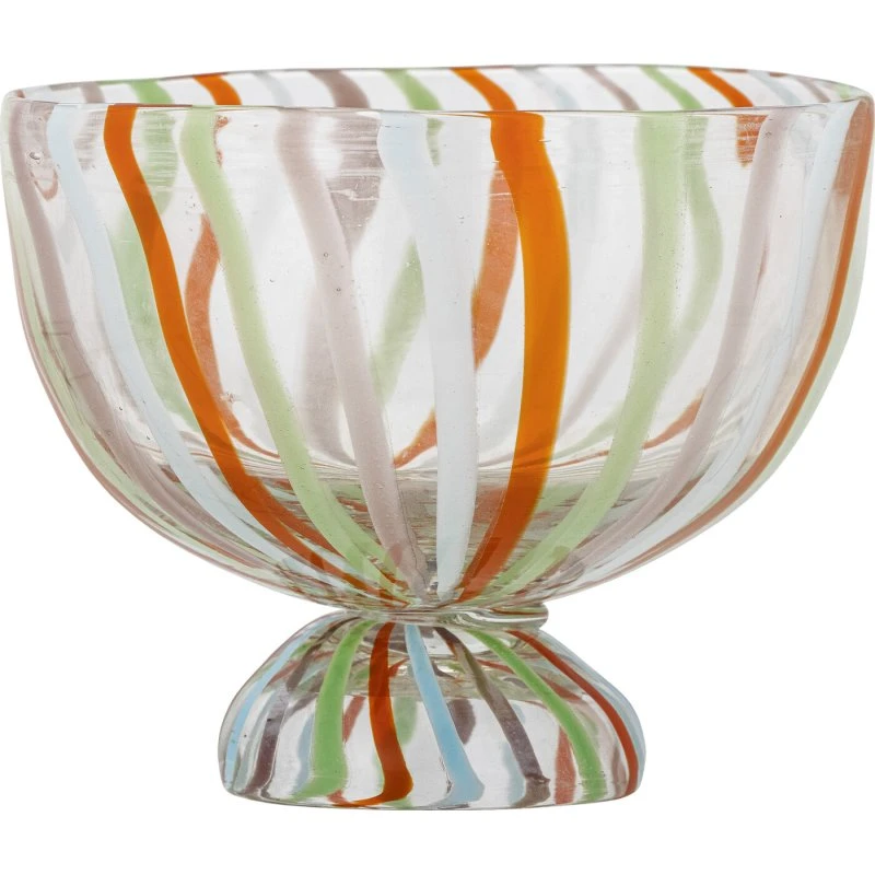 Bloomingville Savya glasskål Ø17 cm – Multi/Grøn