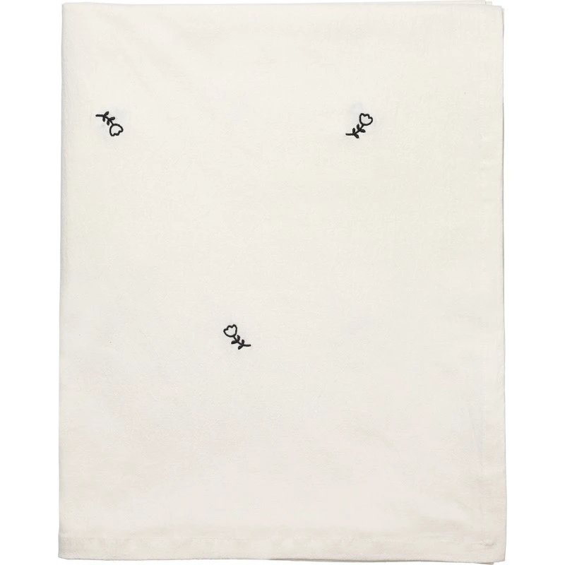 Broste Mai borddug 160x300 cm – off-white/black