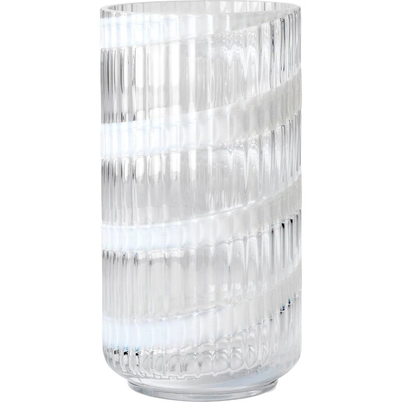 Lyngby Porcelæn Swirl vase 20,5 cm – hvid