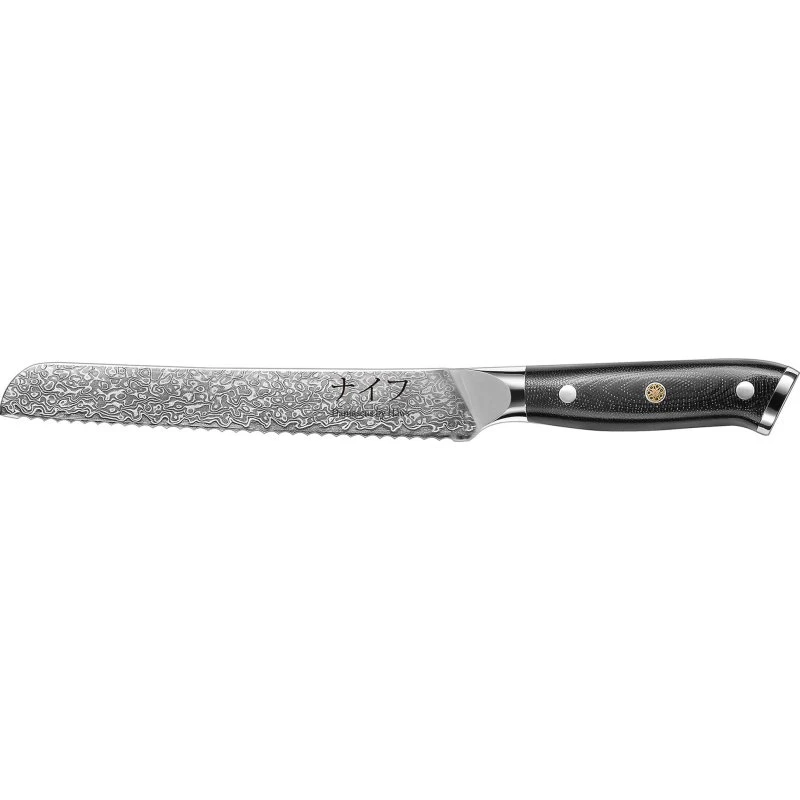 Hâws Damascus brødkniv 33 cm (67-lags)