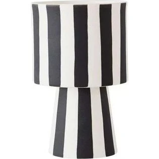 OYOY Toppu blomstkrukke Ø10 cm – Sort/Hvid