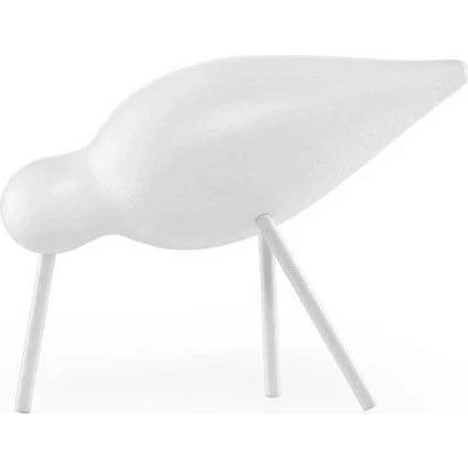 Normann Copenhagen Shorebird skulptur Medium - hvid