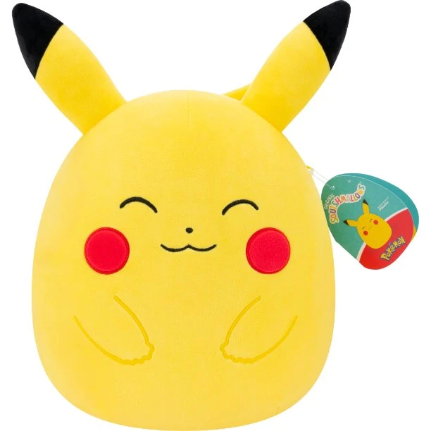 Squishmallows 25 cm – Happy Pikachu plysbamse