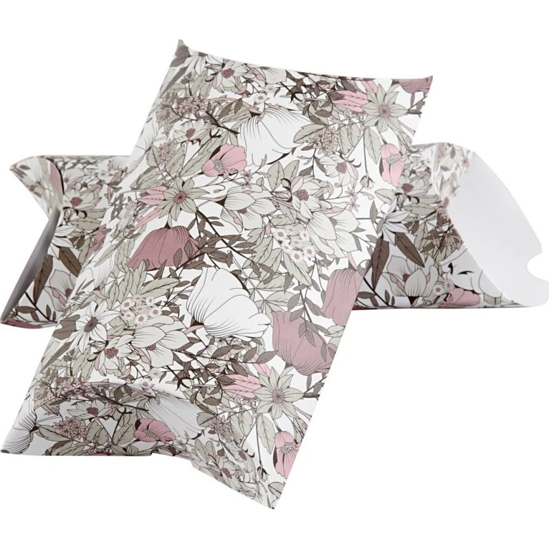 Gaveæsker med blomstermotiv 18x15x6 cm, 3 stk