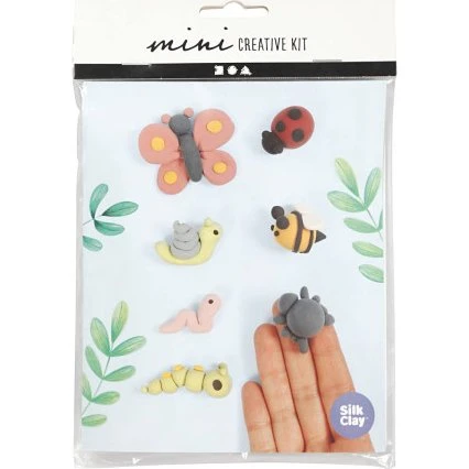 Mini DIY Silk Clay Kit – Insekter (1 pk)
