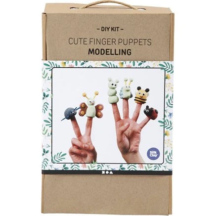 Silk Clay DIY-sæt – Søde fingerdukker